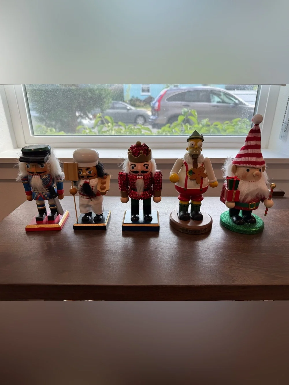 Holiday Nutcrackers - Red, White, Green 7-8” tall. Price is for each